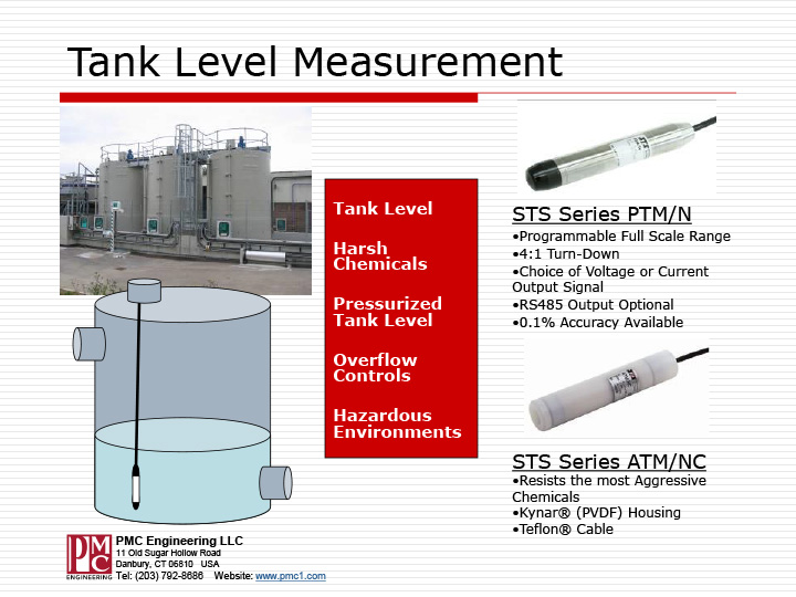 Tank Level Measurement Chemicals